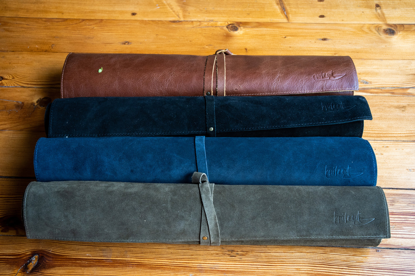 Handmade Full Grain Leather Rolls