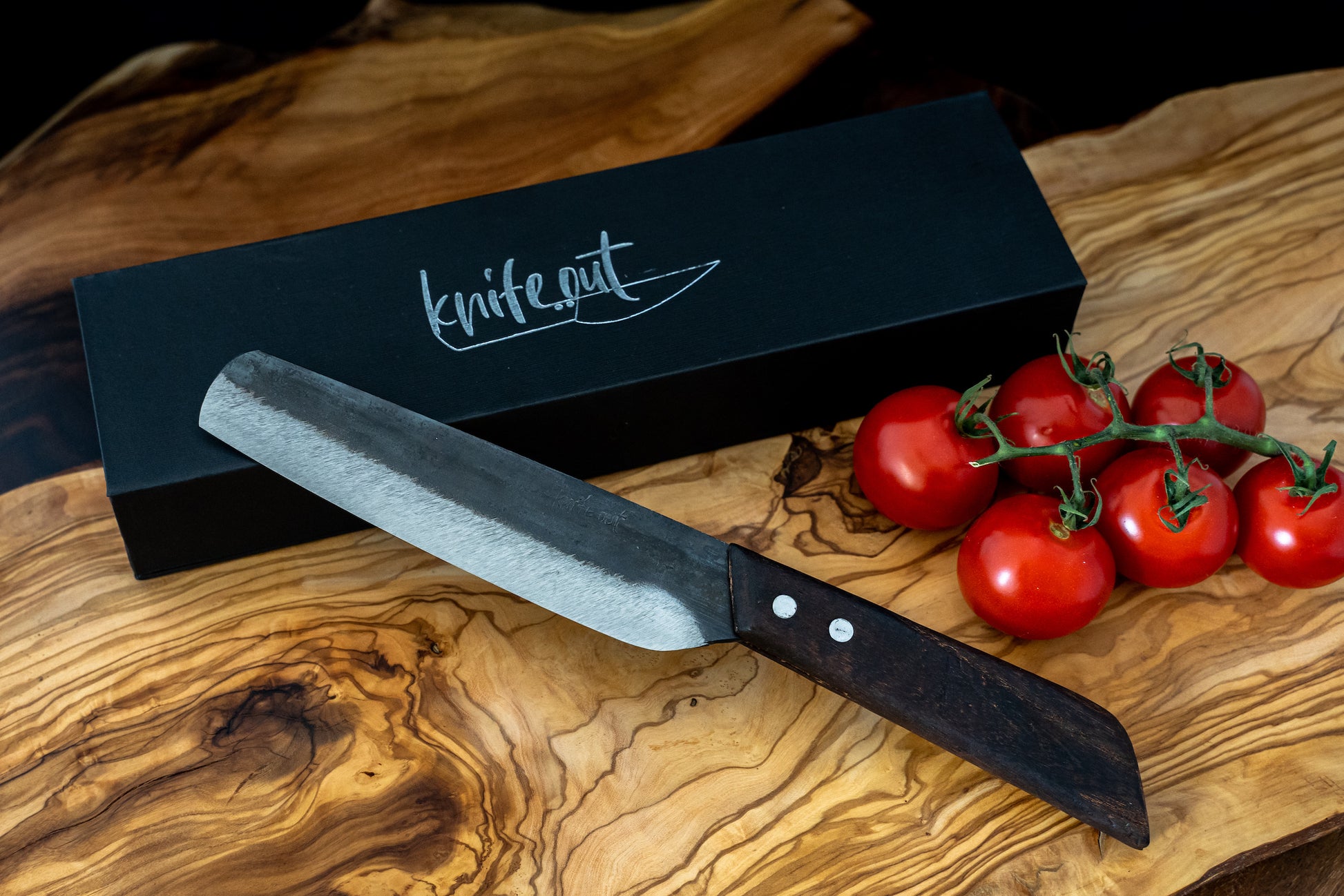 The Straight one carbon steel knife medium size