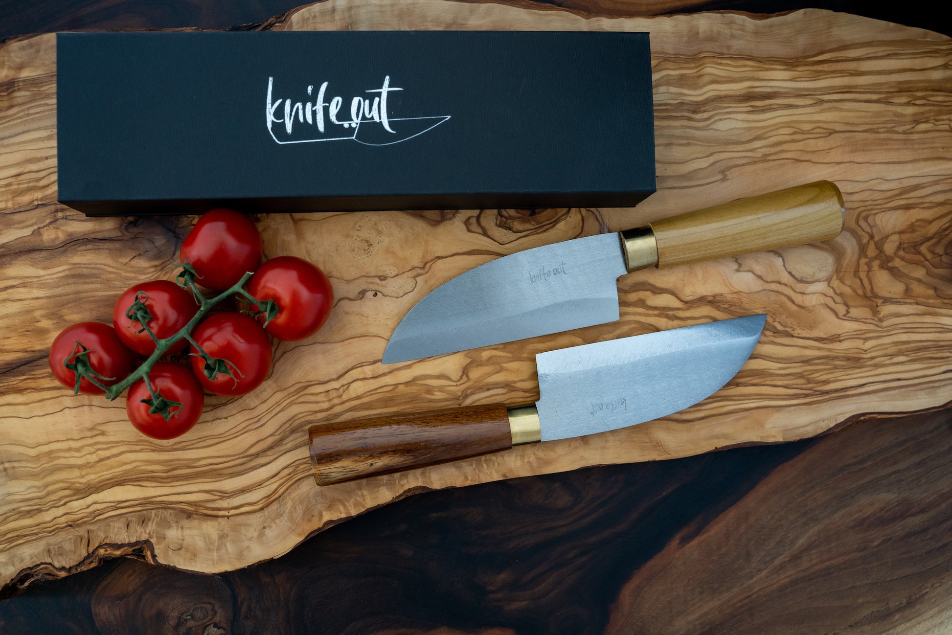 Tsuki japanese carbon steel knife set