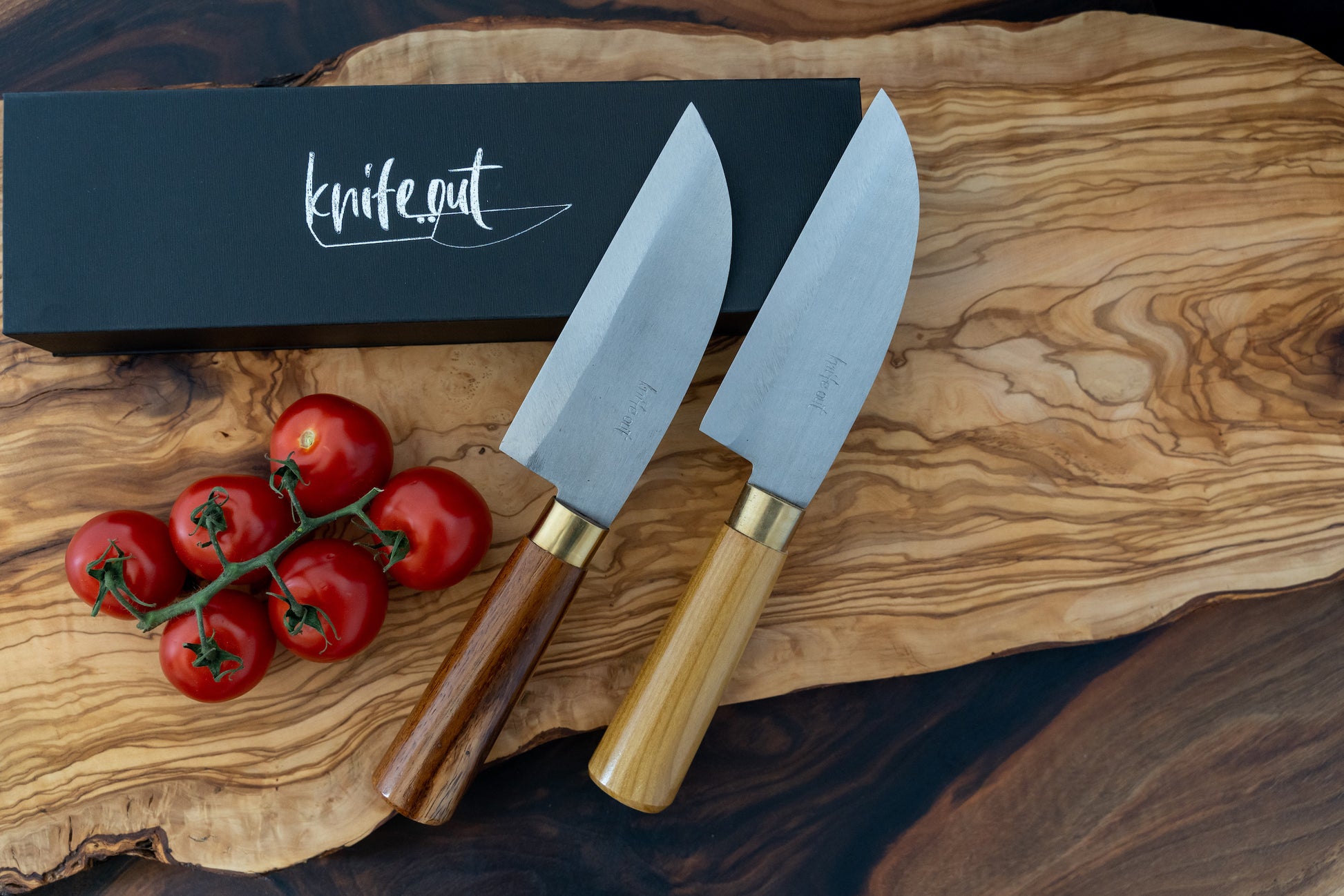 Tsuki japanese carbon steel knife set